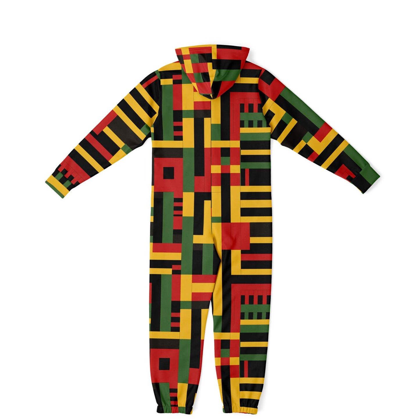 African Kente Print Cozy Jumpsuit, Stylish Loungewear for Ultimate Comfort