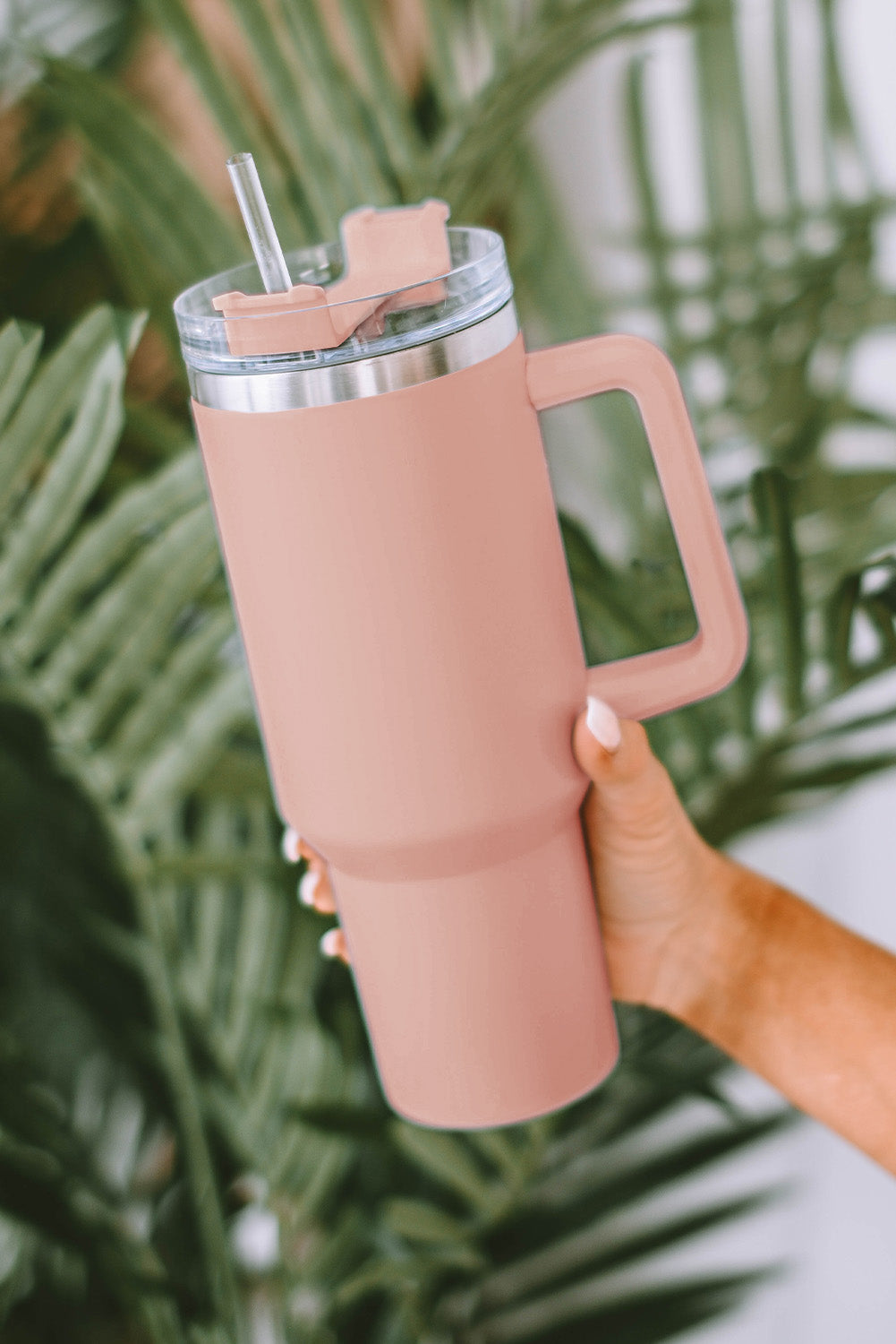 Pink  Stainless Steel Double Insulated 40oz Cup - Durable, Easy-to-Clean & Ergonomic Design