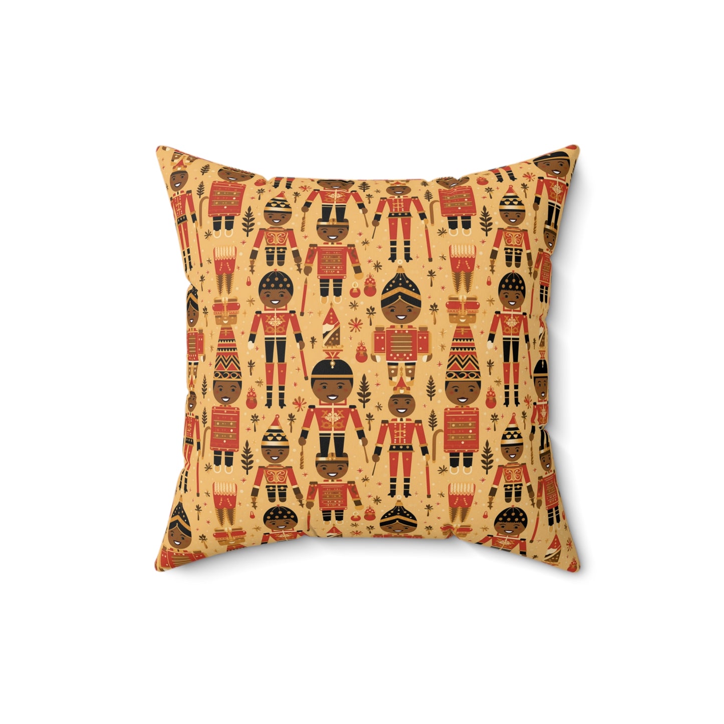 The Black Nutcracker Christmas Ballet Decorative Pillow,  Holiday Afrocentric Pillow