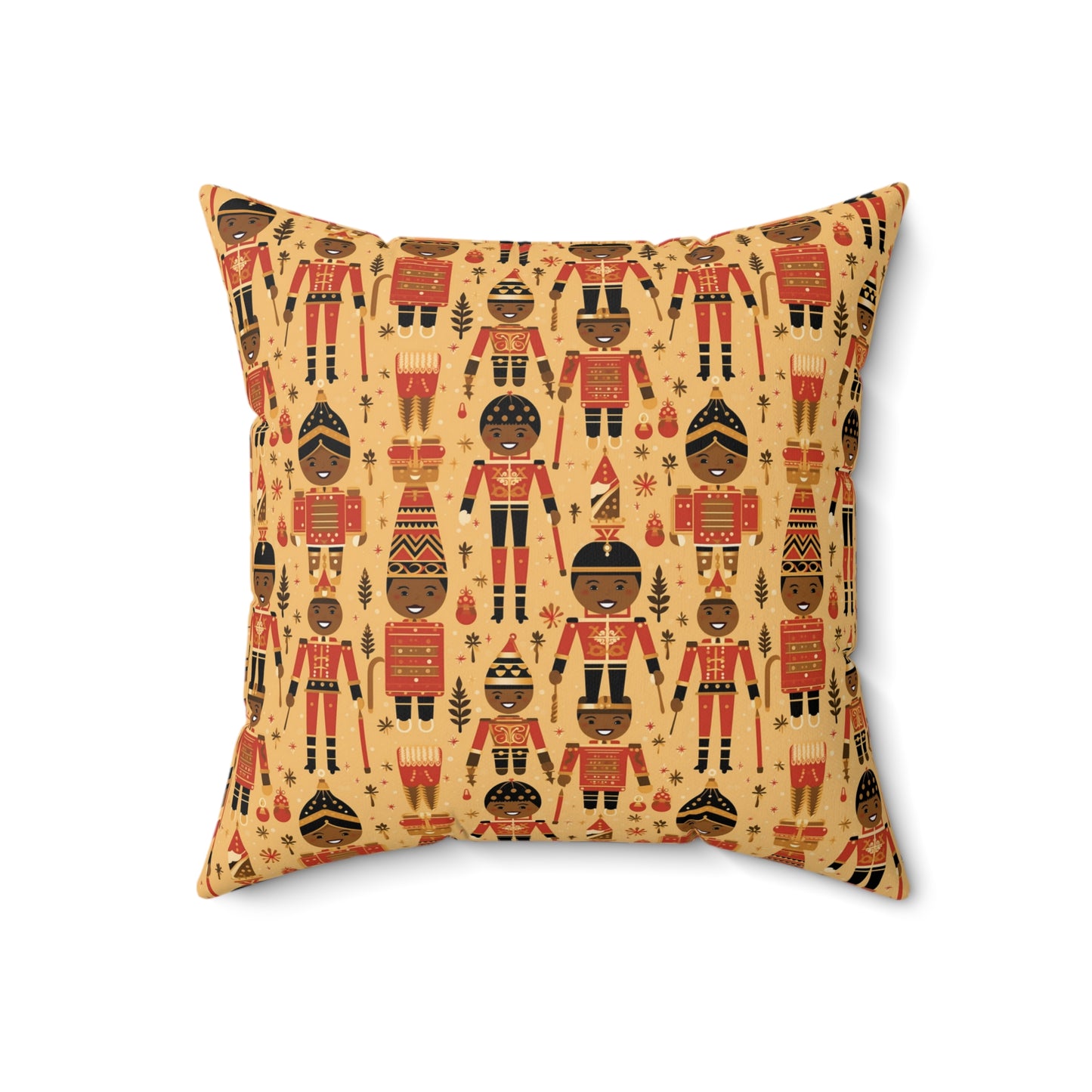 The Black Nutcracker Christmas Ballet Decorative Pillow,  Holiday Afrocentric Pillow