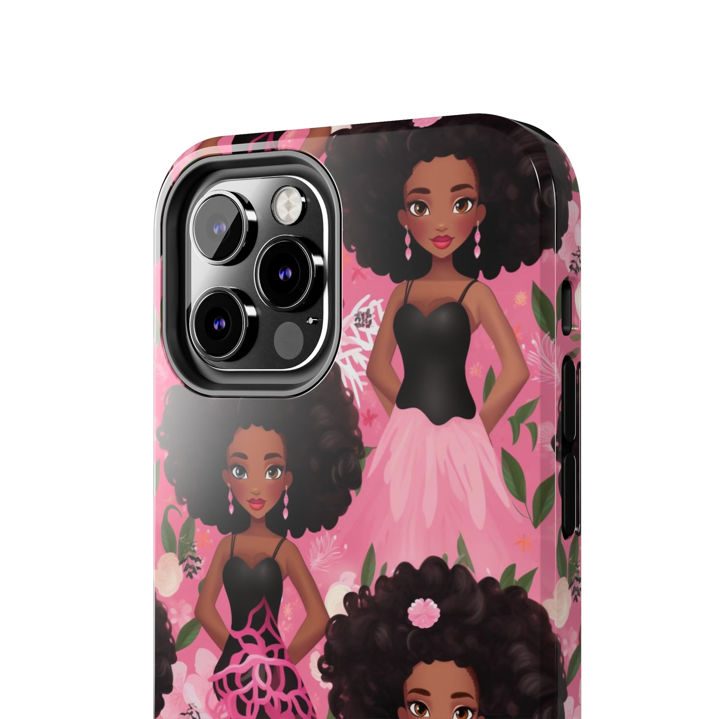 Black Baby Doll Tough iPhone Case, African American Doll iPhone Case iPhone 7-14