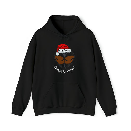 The Chief Chocolate Cookie Snatcher Men's Hoodie, Naughty Christmas Sweater For Chocolate Cookie Lovers