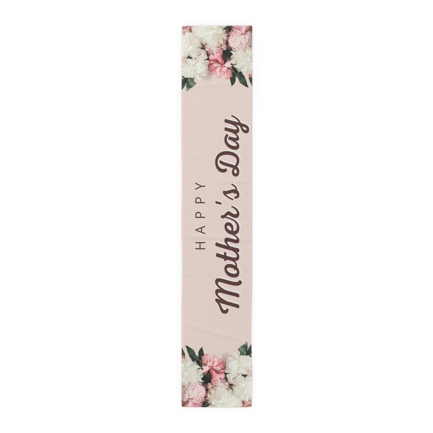 Elegant Peony Blossoms Mother's Day Table Runner, Mother's Day Celebration Decor