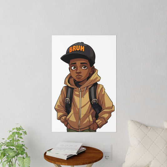 Large Bruh Wall Poster, Bruh Themed Room Decor, Teen Room Decor