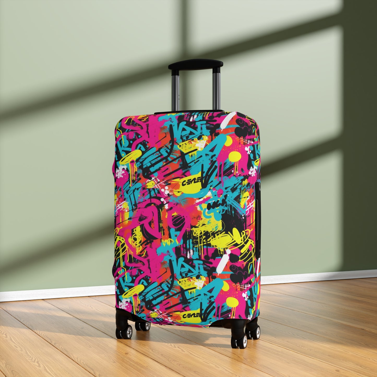 Urban Graffiti Pop ArtLuggage Cover, Street Art Suitcase Luggage Protector For Kids