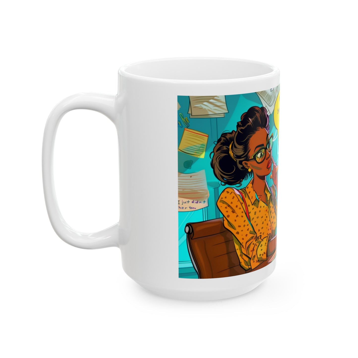 Black Woman "Mama Was Right" Ceramic Mug, Witty Coffee Cup For Busy Black Women