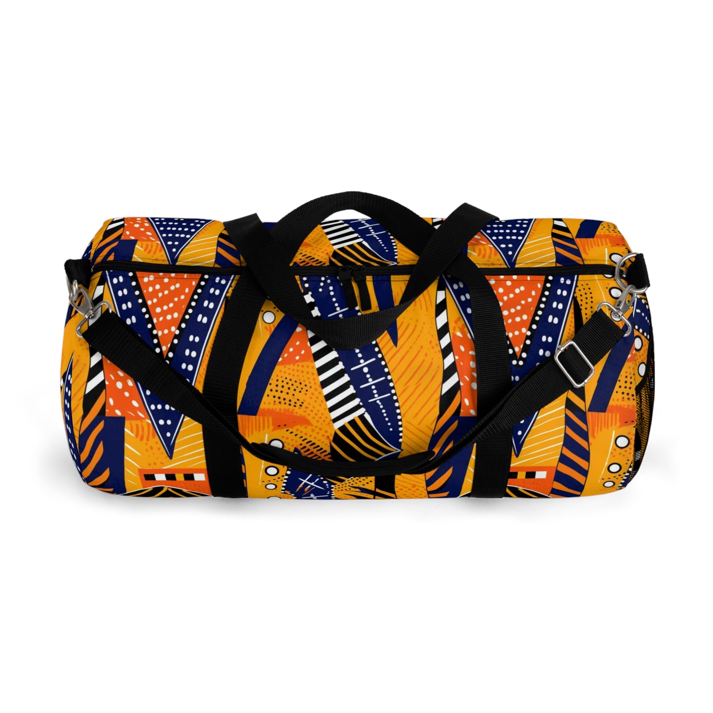 African Kente Inspired Print Duffel Bag ,Ethnic Print Travel Bag