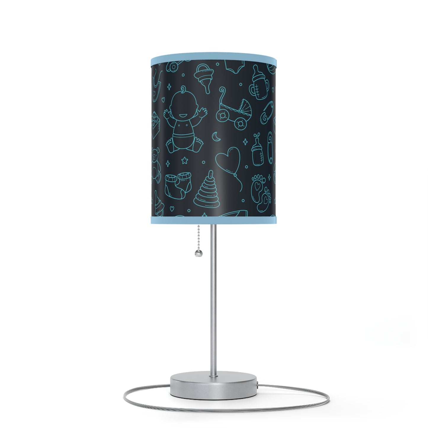 Baby Blue Table Baby Themed Lamp, Nursery Table Lamp, Baby Shower Gift