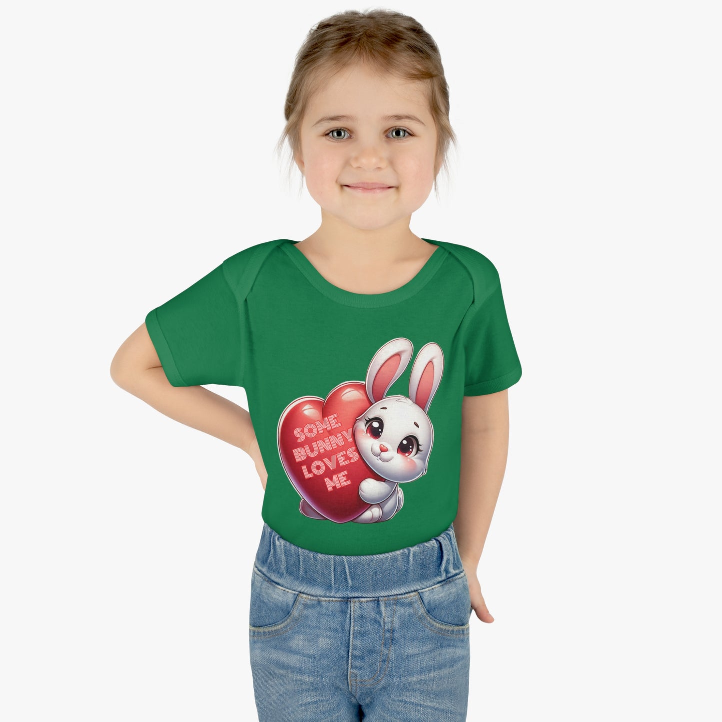 Some Bunny Loves Me Easter Bunny Infant Bodysuit, Funny Easter Themed Baby Onesie