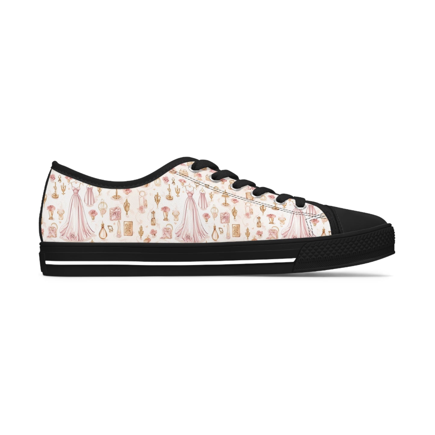 Chic Wedding Bliss Bridal Women's Low Tops Sneakers, Soft Tone Peach Wedding Tennis Shoes