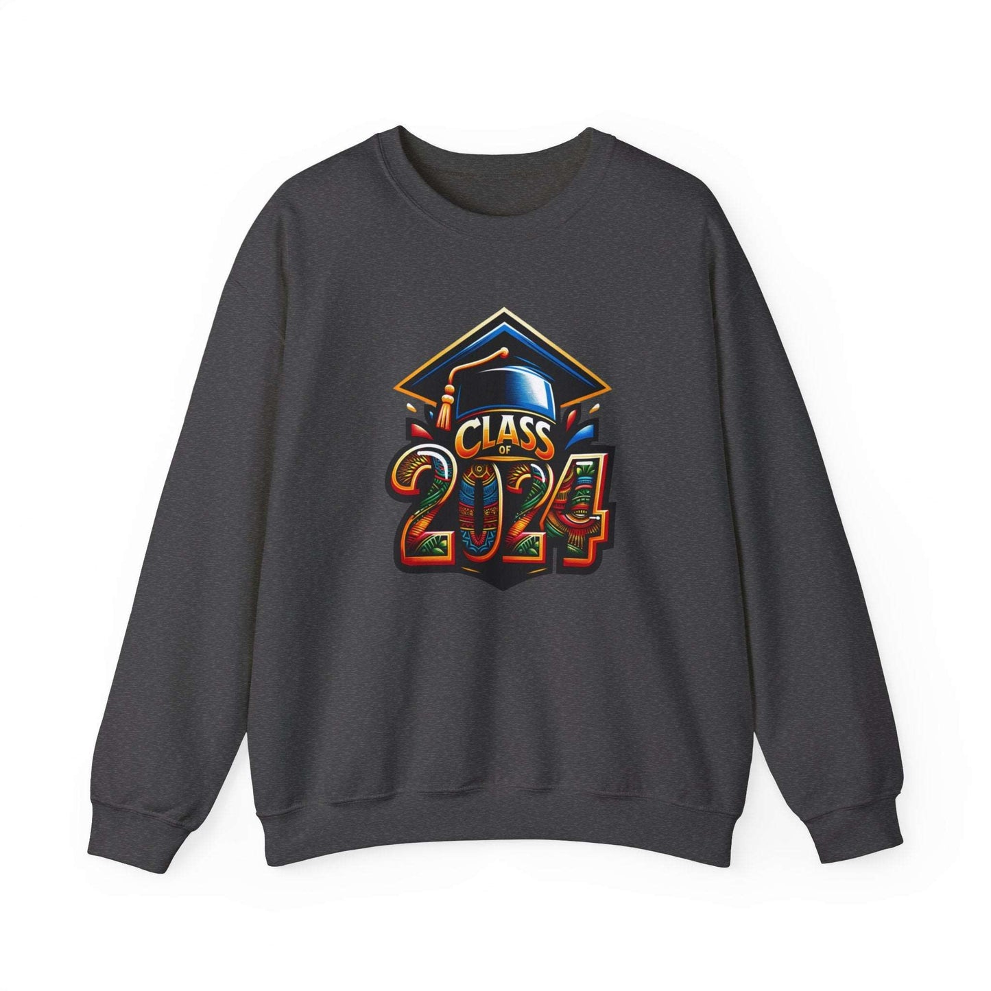 Afrocentric Senior Sweatshirt, Class of 2024 Black Culture Sweater