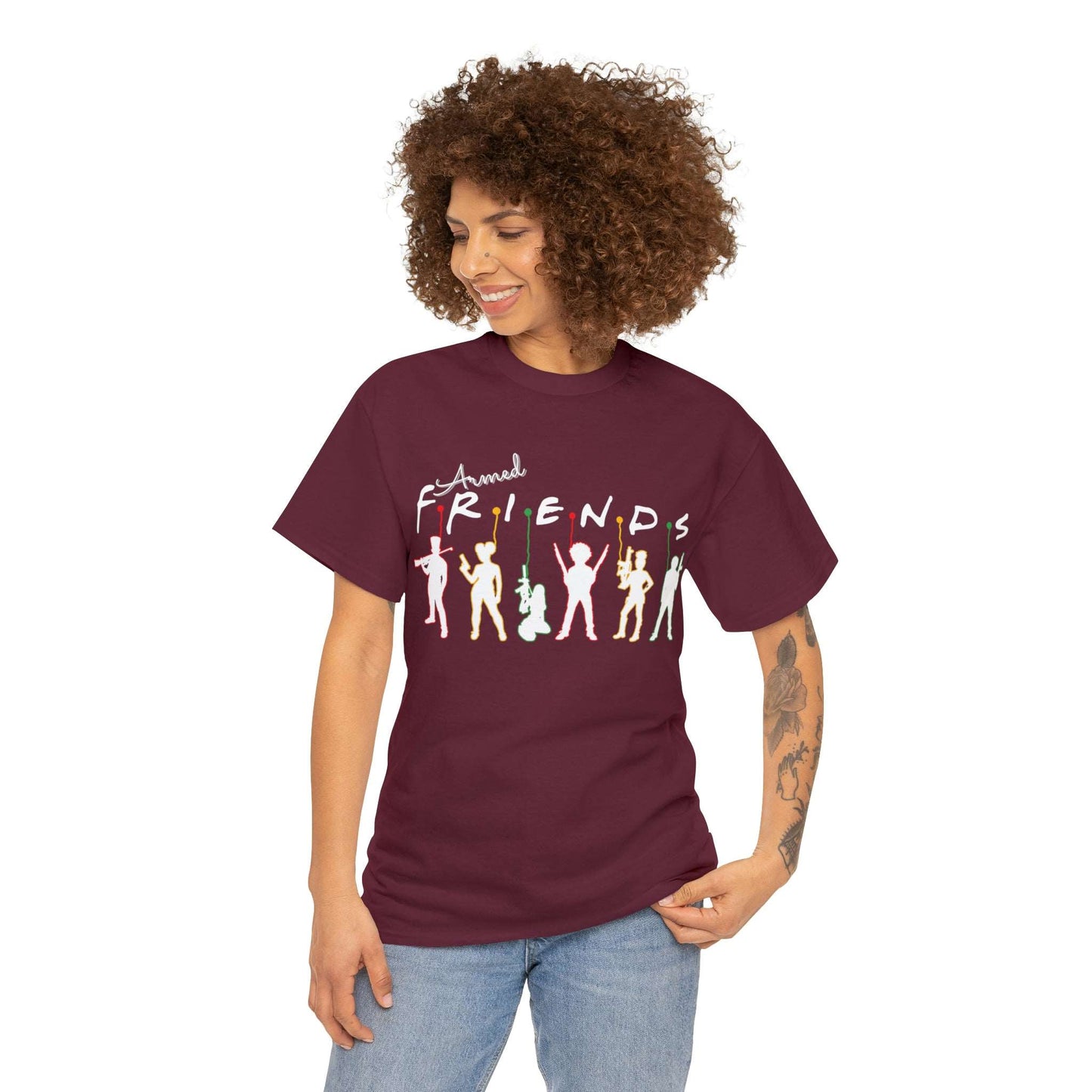 Armed Friends Unisex Cotton T-Shirt, 2nd Amendment Friends Who Shoot Together T-Shit