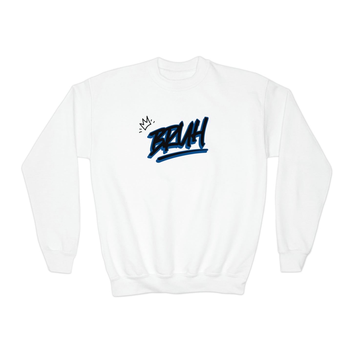 Bruh Edgy Hip Hop Youth Crewneck Sweater