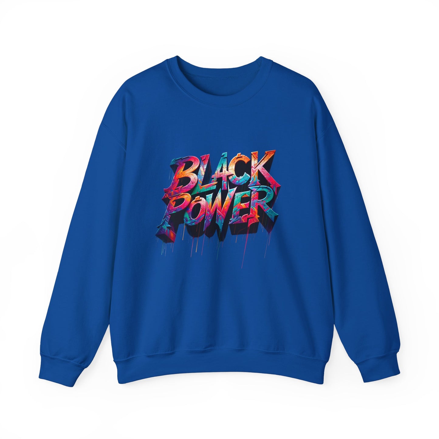 Black Power Paint Dripping Unisex Sweatshirt, Black History Month Sweater