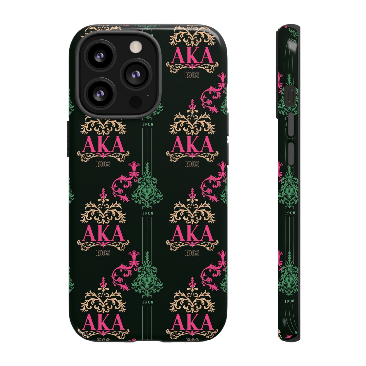 Alpha Kappa Alpha Tough iPhone Case, Dual-Layer Protection