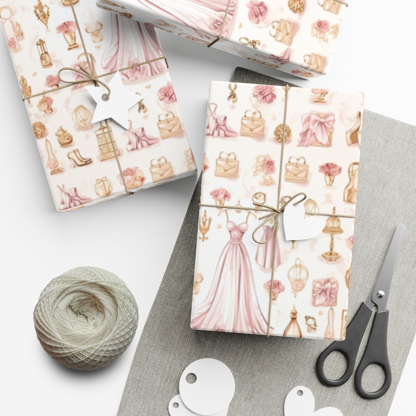 Bridal Shower Gift Wrap Paper, Wedding Gift Wrap Paper