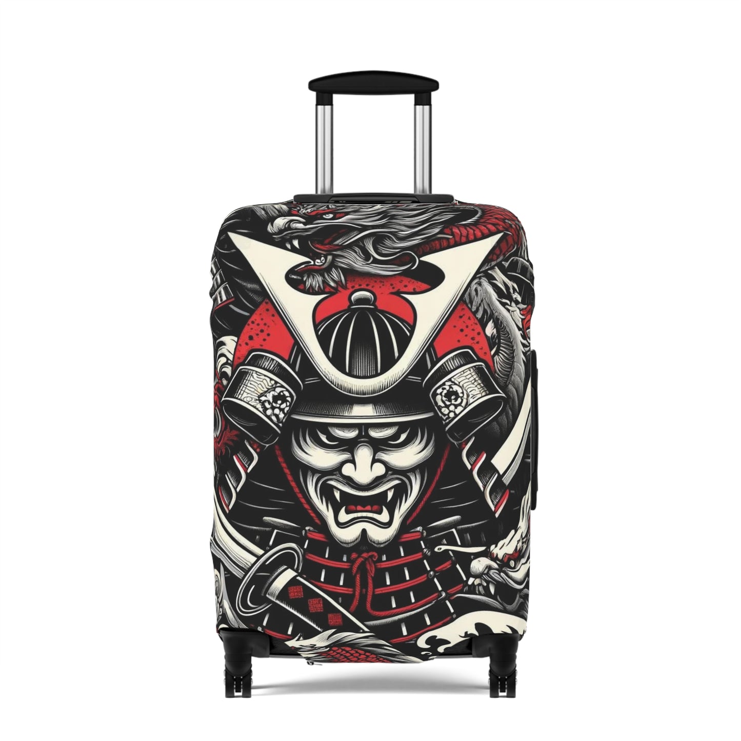 Samurai Warrior Luggage Cover, Japanese Art Design,Travel Protector