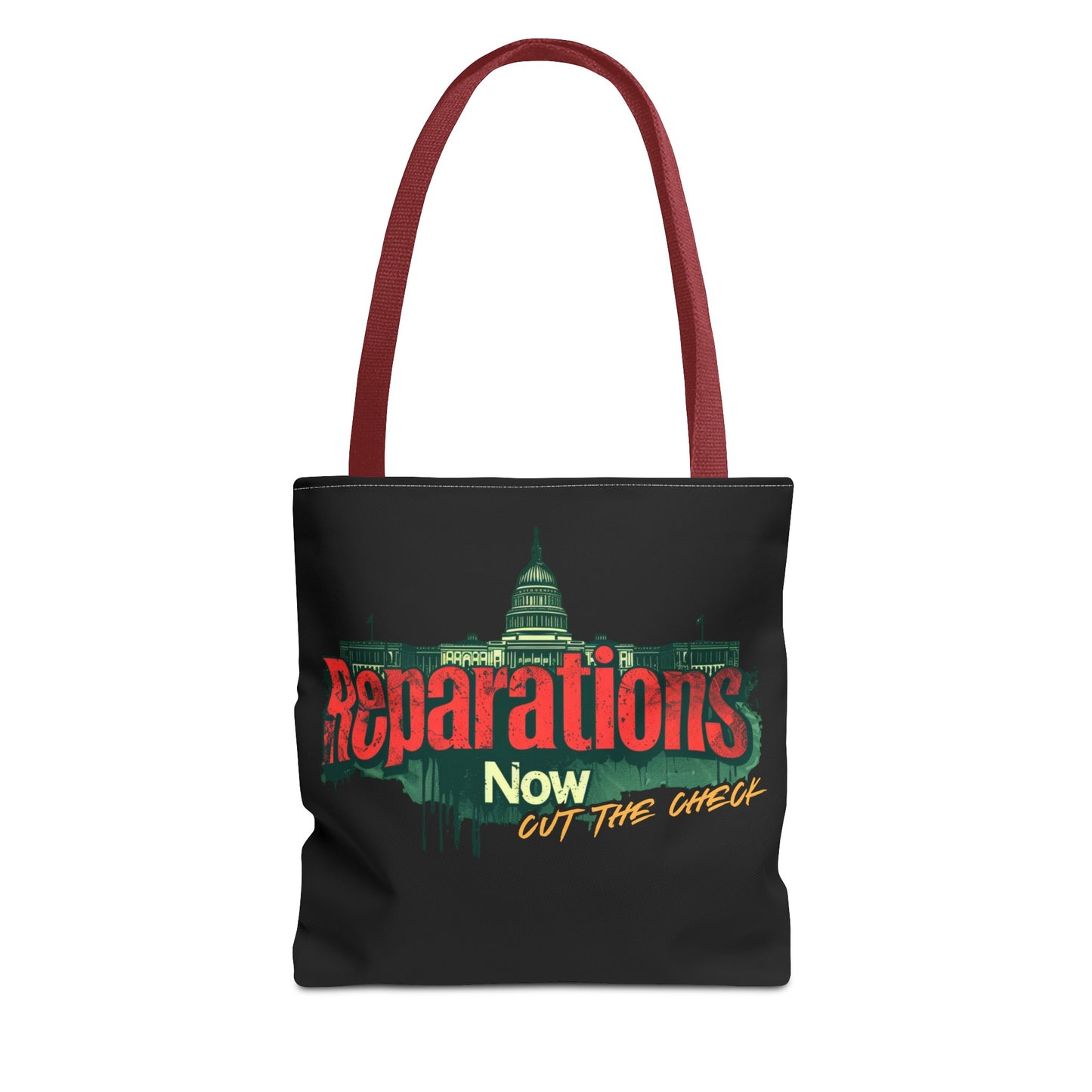 Reparations Now - Cut The Check Tote Bag - Social Justice Political Rally Bag