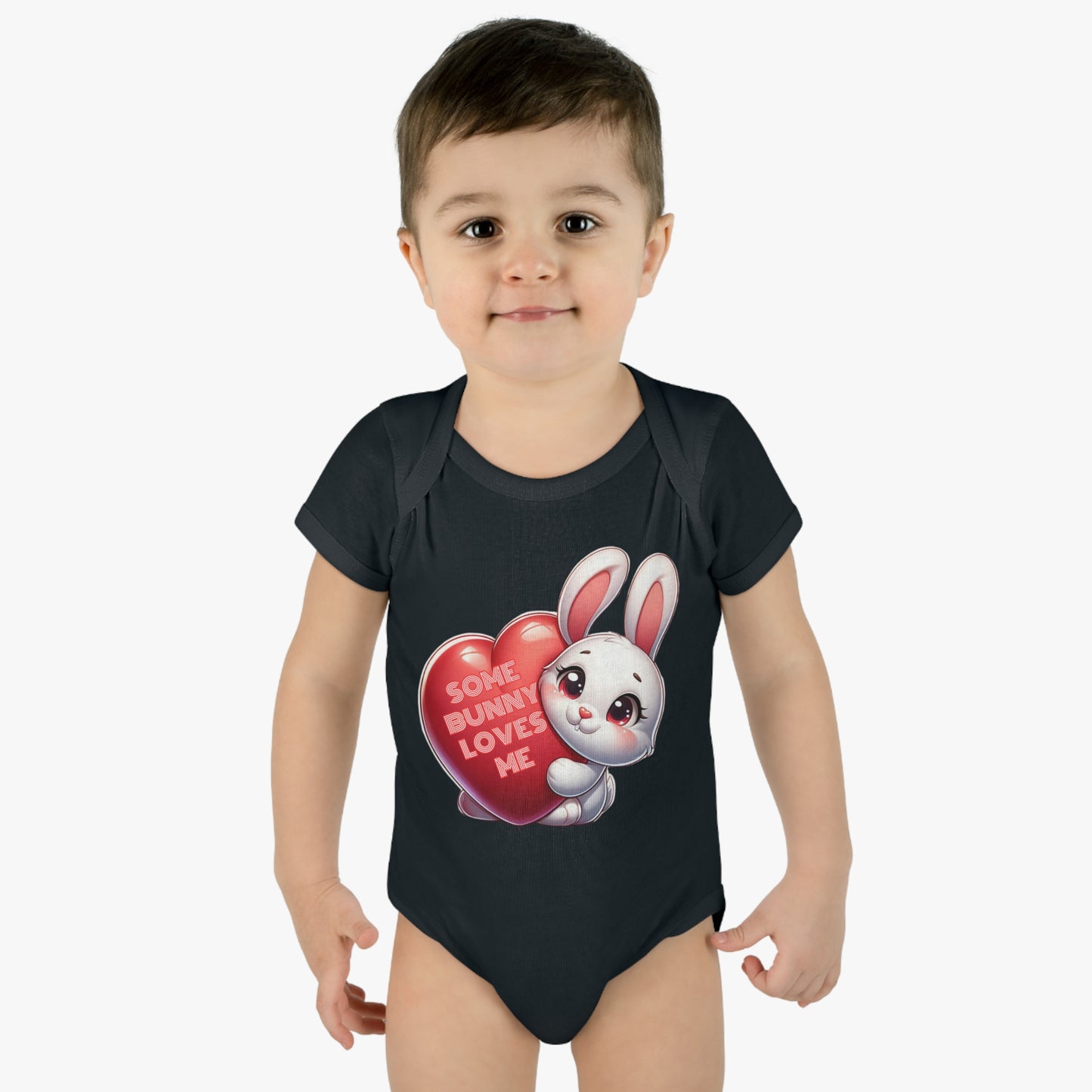 Some Bunny Loves Me Easter Bunny Infant Bodysuit, Funny Easter Themed Baby Onesie