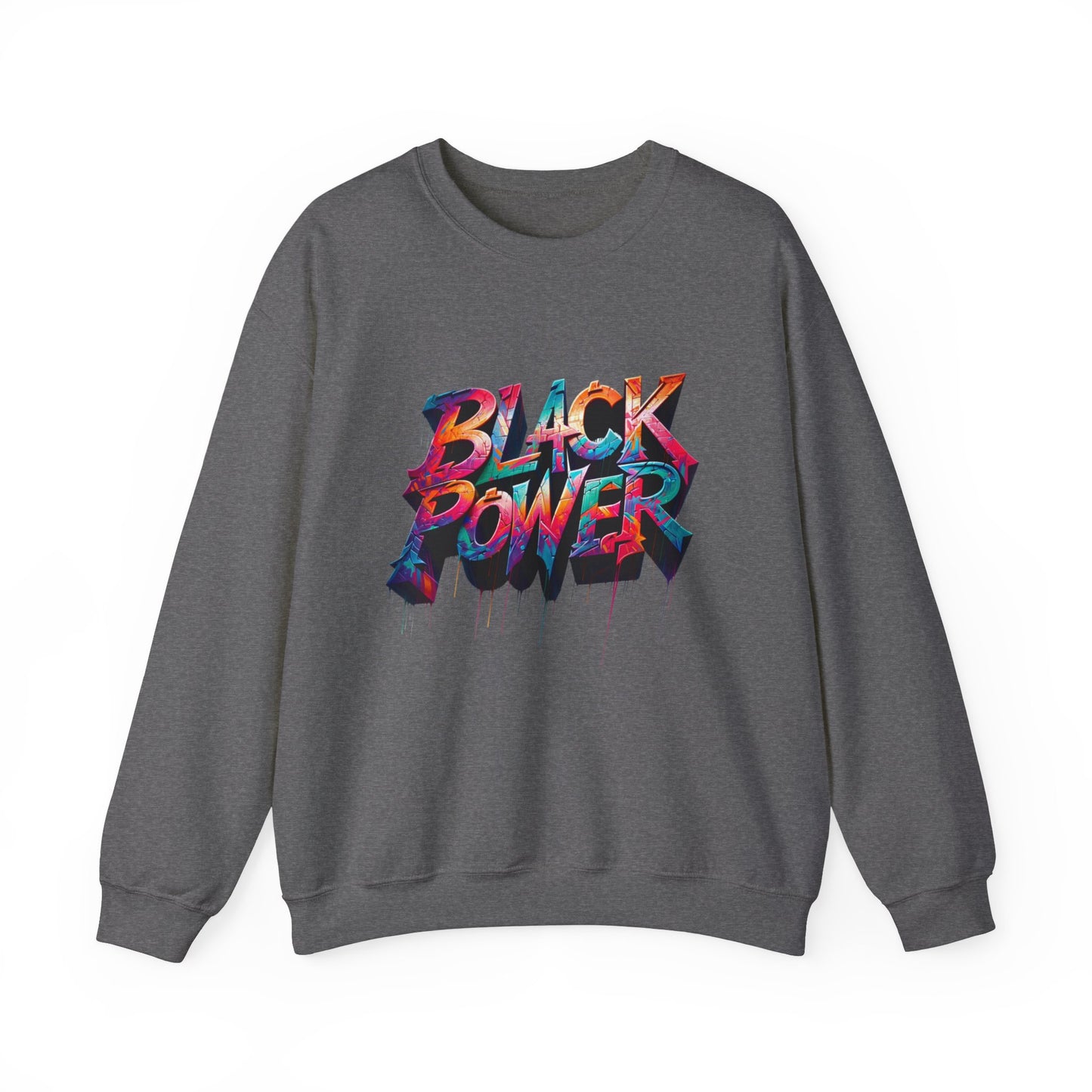 Black Power Paint Dripping Unisex Sweatshirt, Black History Month Sweater