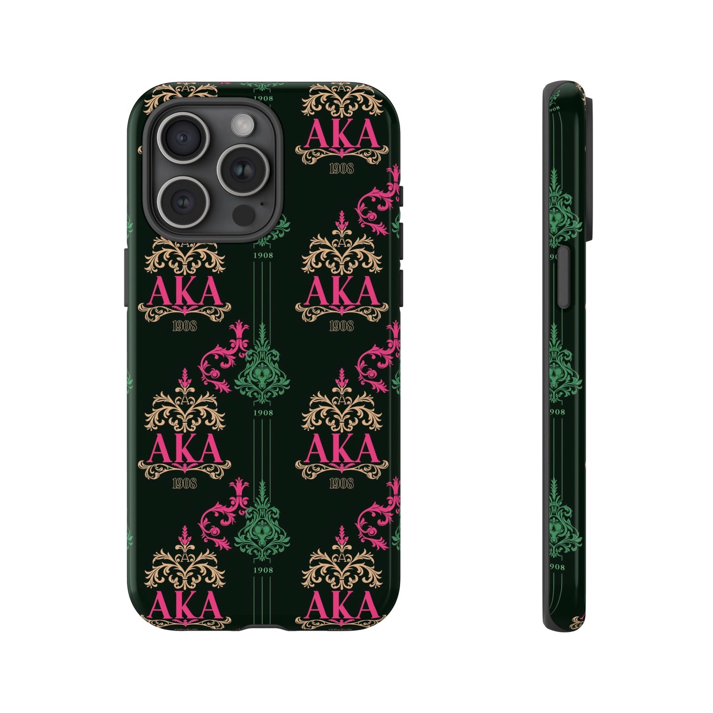 Alpha Kappa Alpha Tough iPhone Case, Dual-Layer Protection