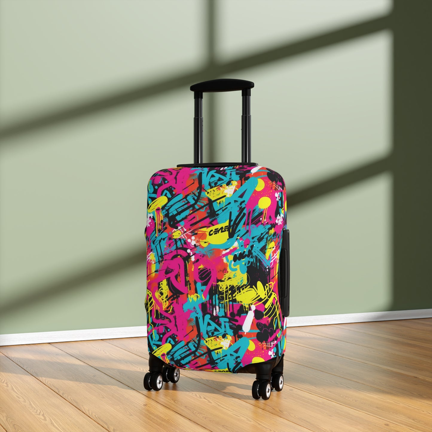 Urban Graffiti Pop ArtLuggage Cover, Street Art Suitcase Luggage Protector For Kids