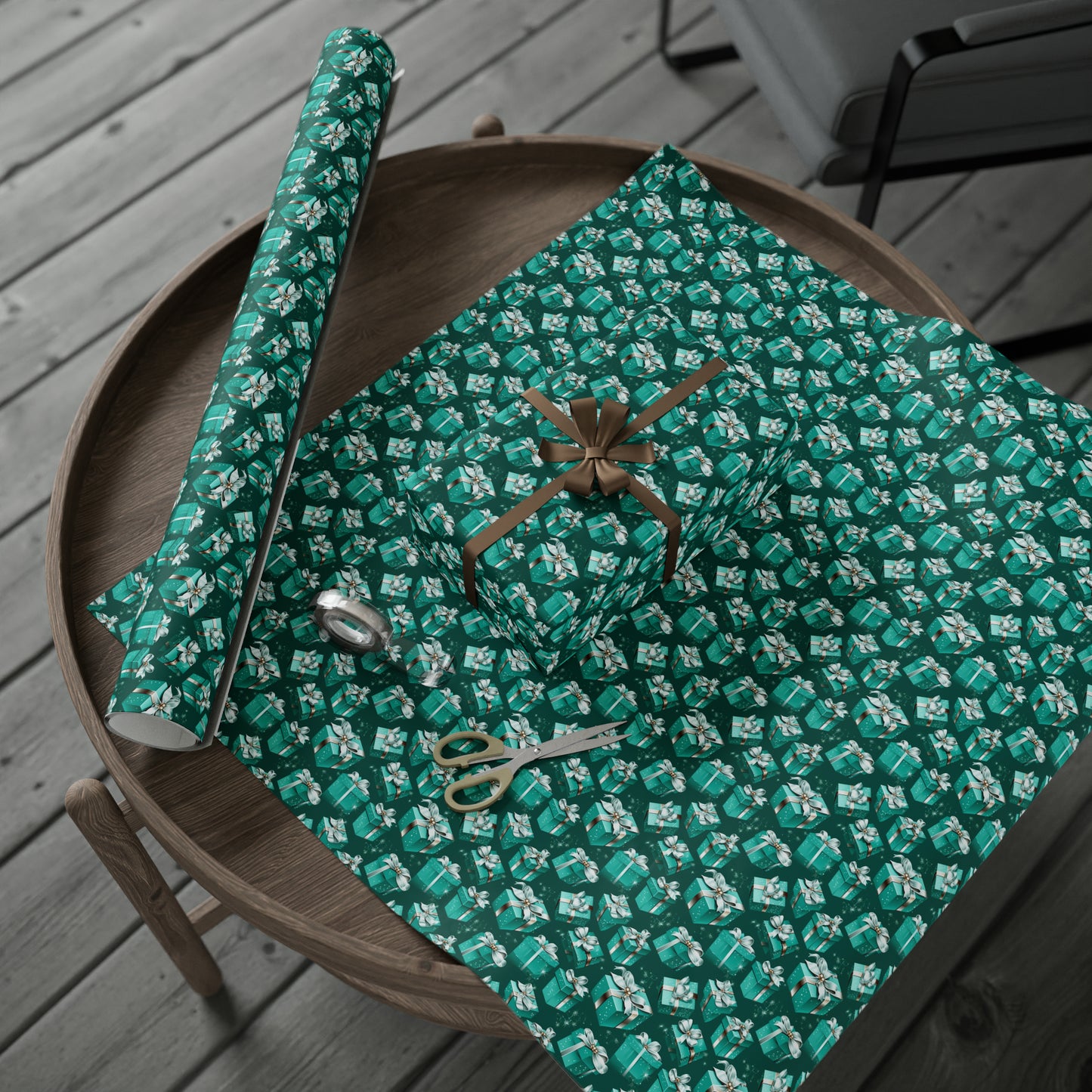 Robin's Egg Blue Gift Wrapping Paper,  Tiffany Inspired Gift Wrap