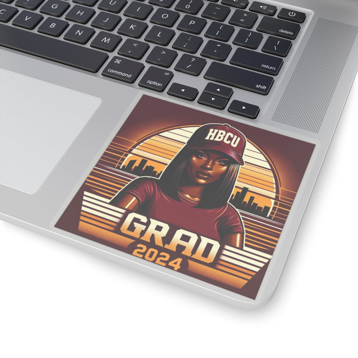 Pack of 5 - HBCU Grad 2024 Stickers, Proud African American Graduate Vinyl Decal