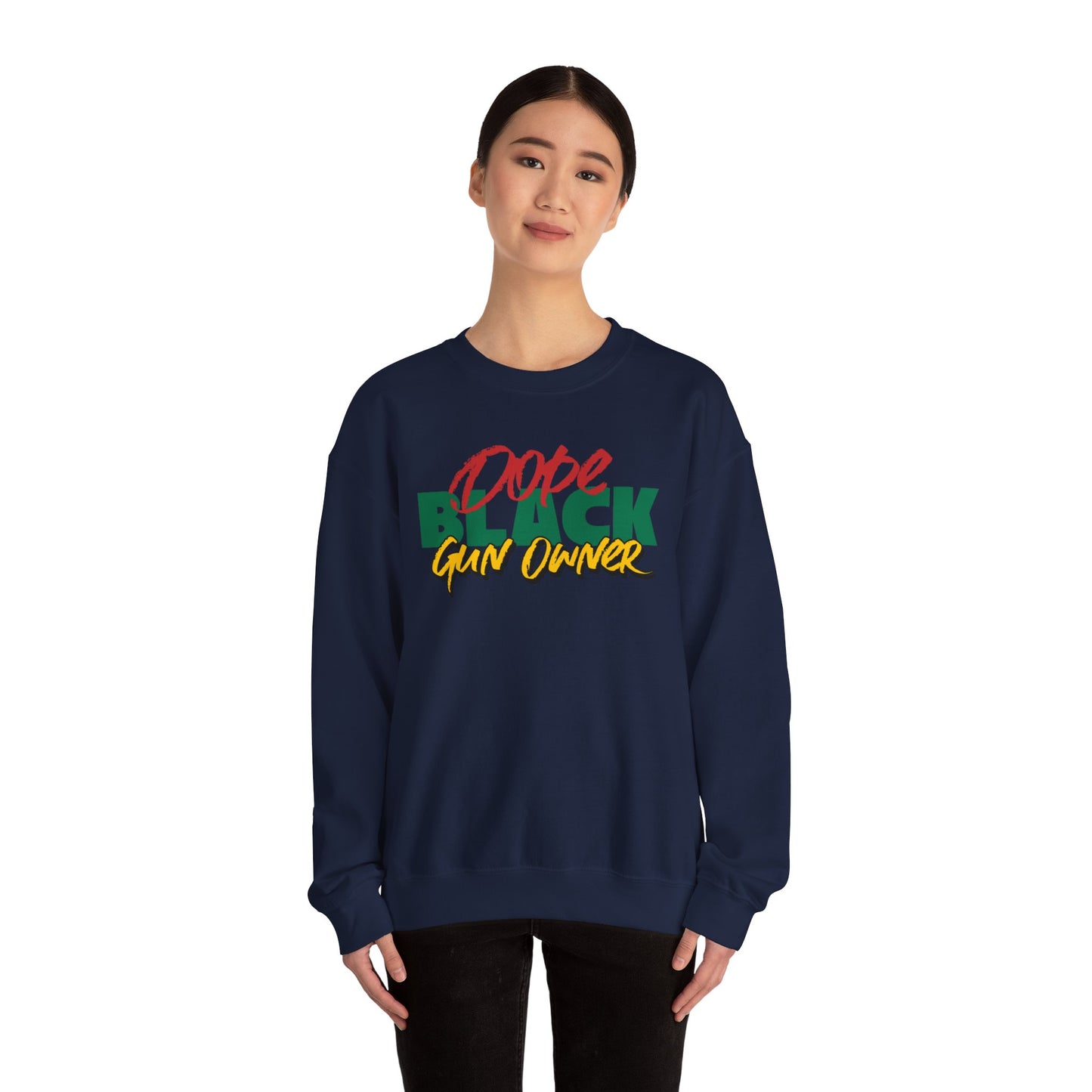 Dope Black Gun Owner Unisex Sweater, Black Self Defense Sweatshirt