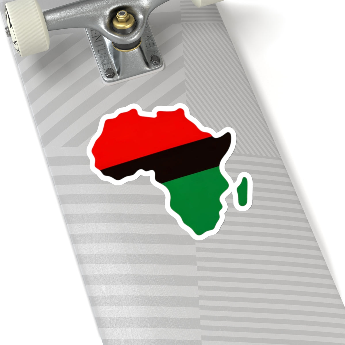 Africa Map Vinyl Sticker, Red Black Green Decal, Garvey Pan African Decor