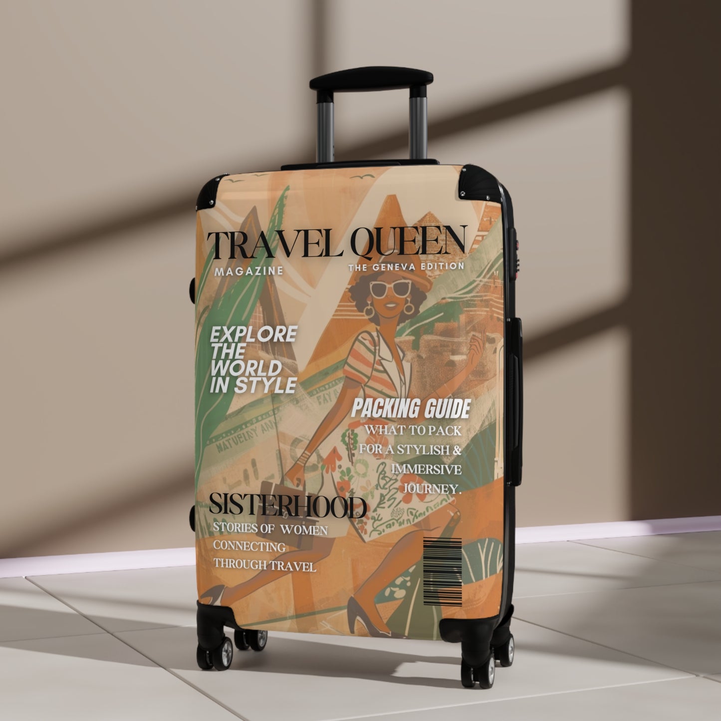 Customizable Travel Queen Rolling Luggage -Personalized Travel Bag