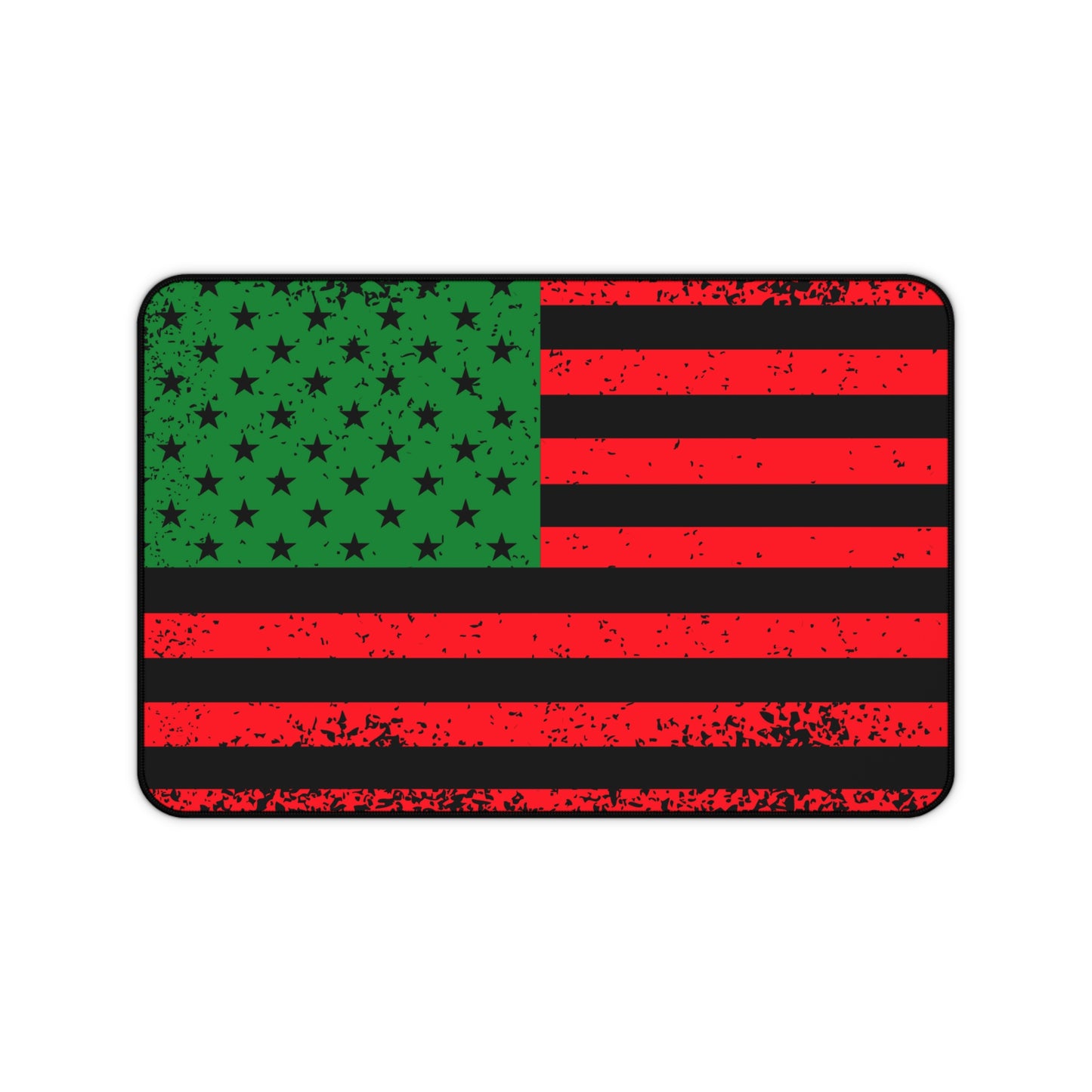 Black American Flag Cleaning Mat, Pew Pew Pan African Cleaning Mat