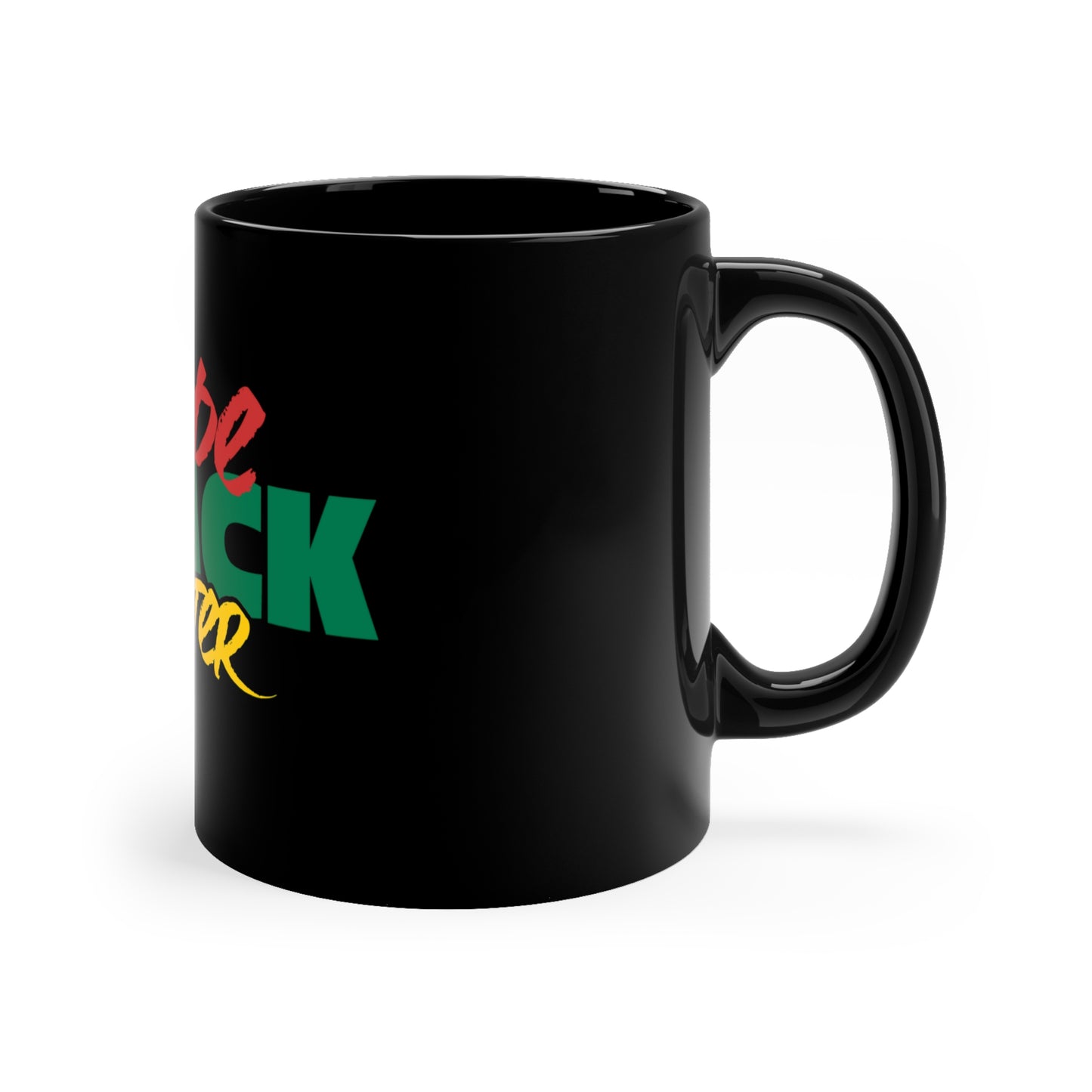 Dope Black Writer Black Ceramic 11 Oz Coffee or Tea Mug, Black Creative Coffee Cup