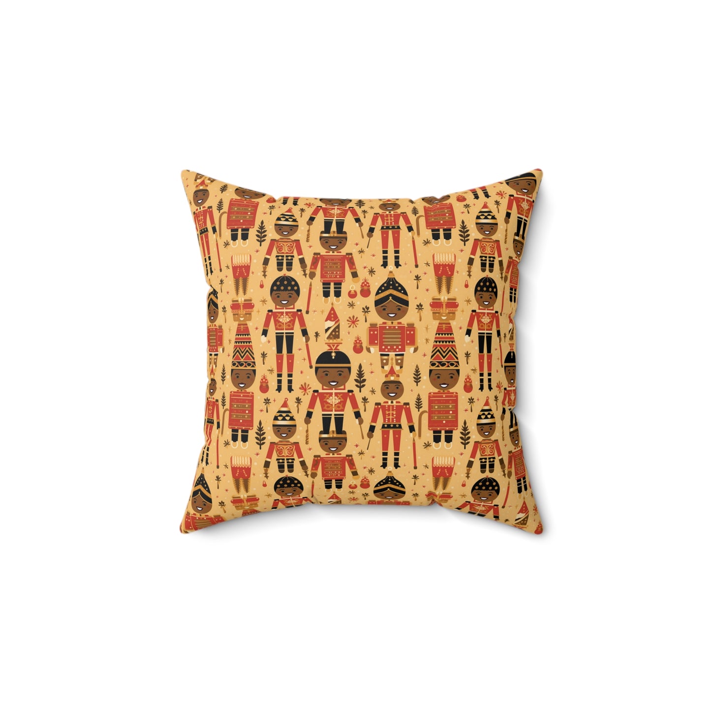 The Black Nutcracker Christmas Ballet Decorative Pillow,  Holiday Afrocentric Pillow