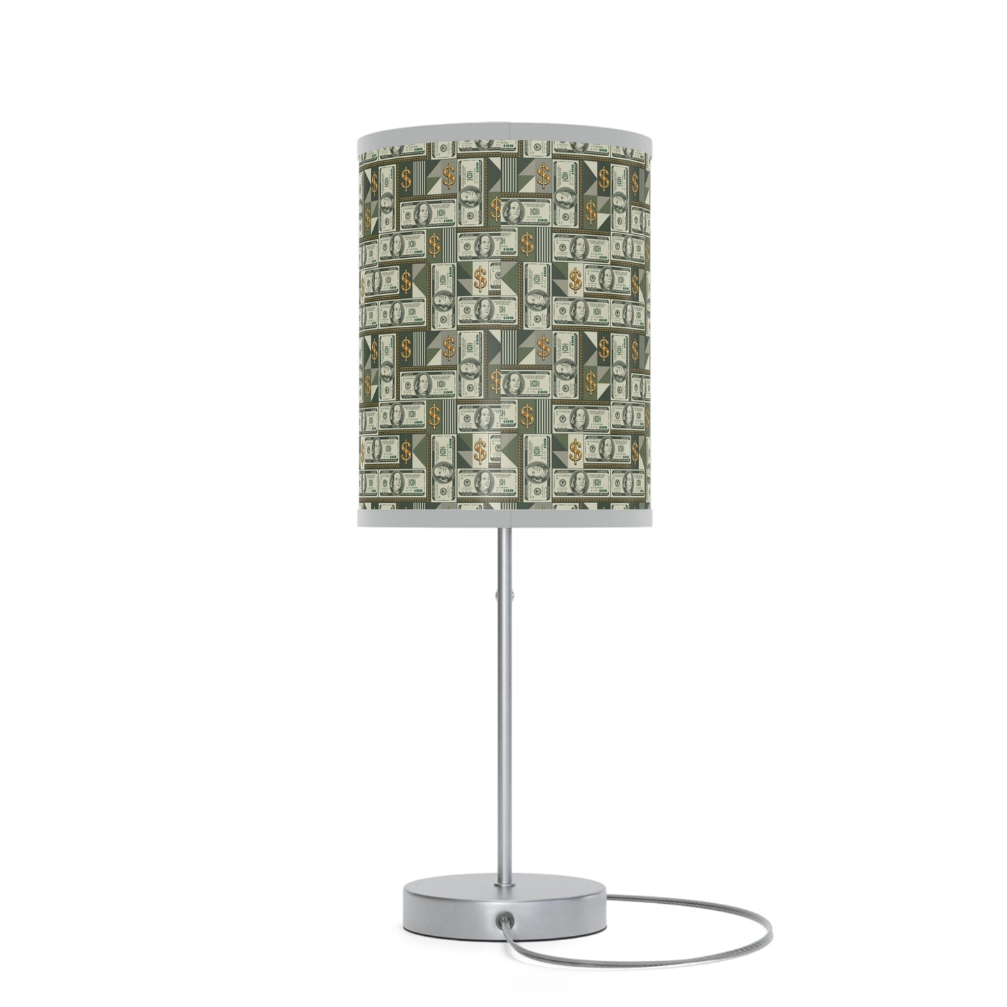 Money Print Lamp, 100 Dollar Bill Lamp on a Stand Home Decor Print