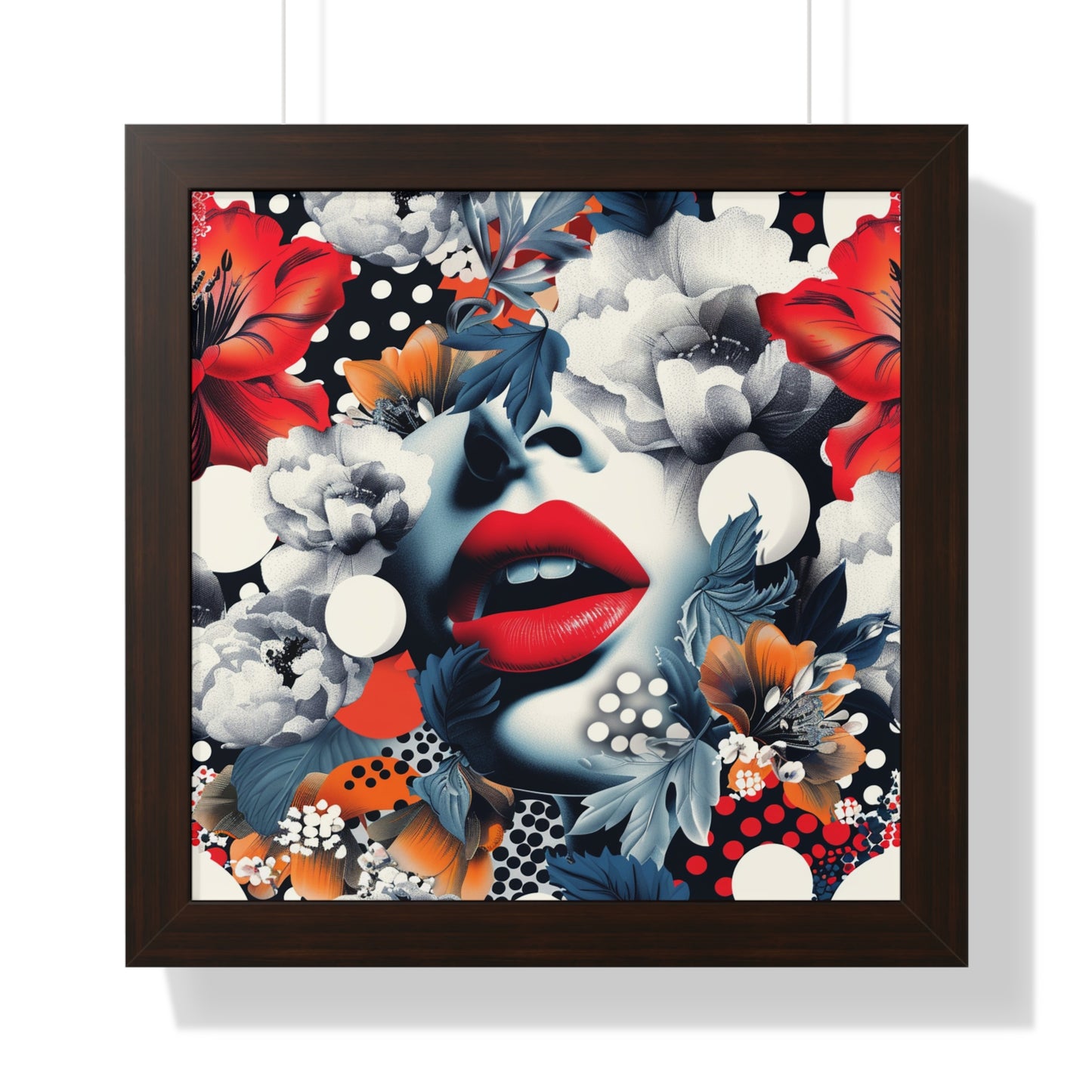 Floral Chic Sophisticated Room Decor, Contemporary Female Poster