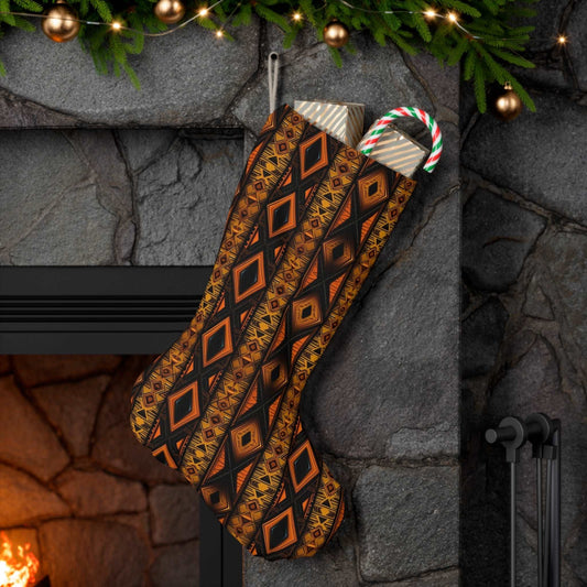 African Print Ankara Style Holiday Christmas Stocking