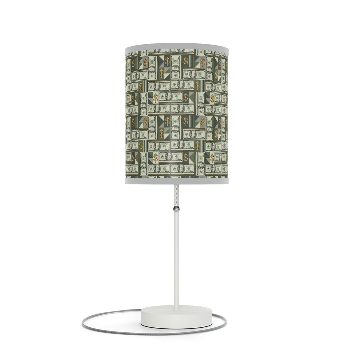 Money Print Lamp, 100 Dollar Bill Lamp on a Stand Home Decor Print