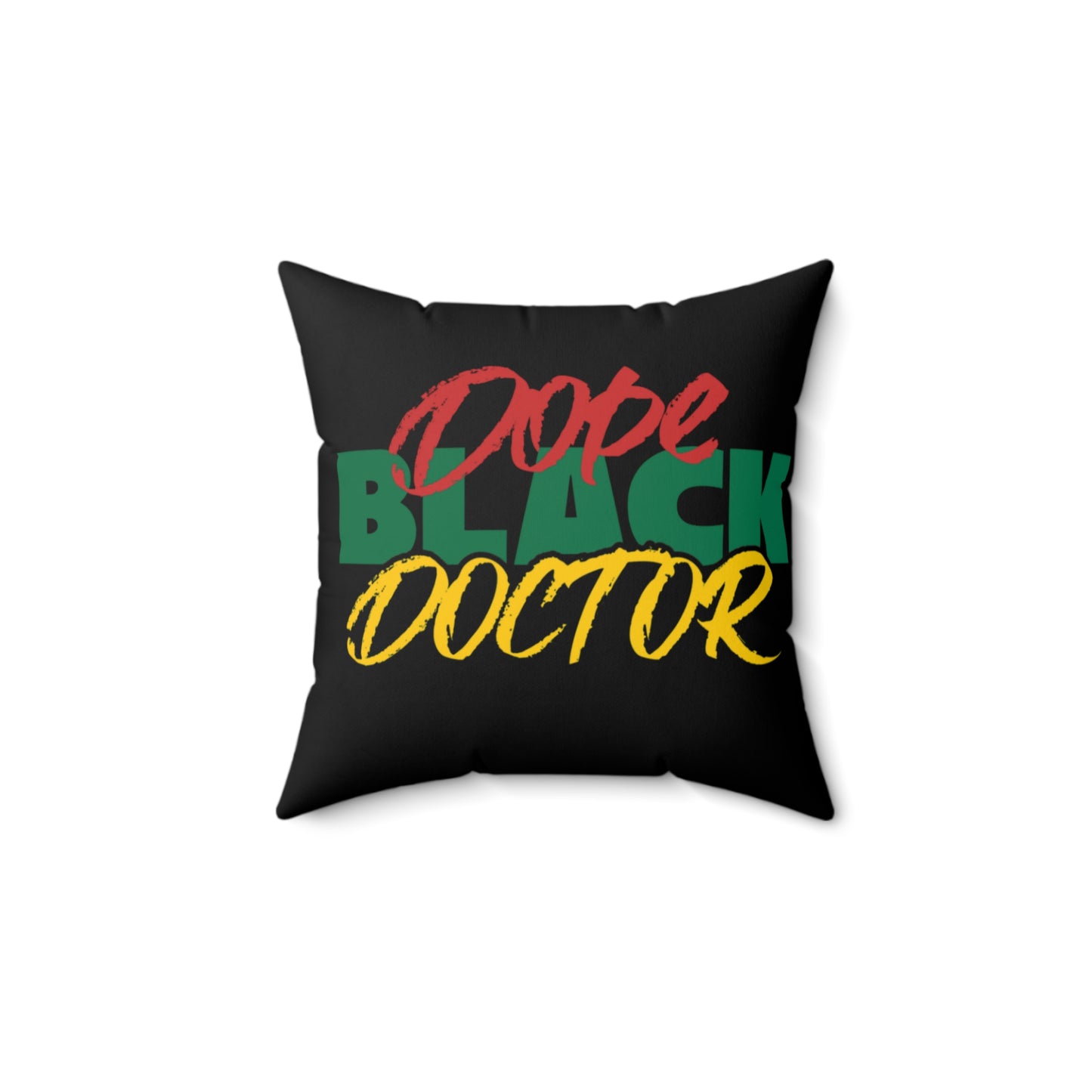 Dope Black Doctor Indoor Pillow, Doctor Office Decor Accent, MD Appreciatrion Gift