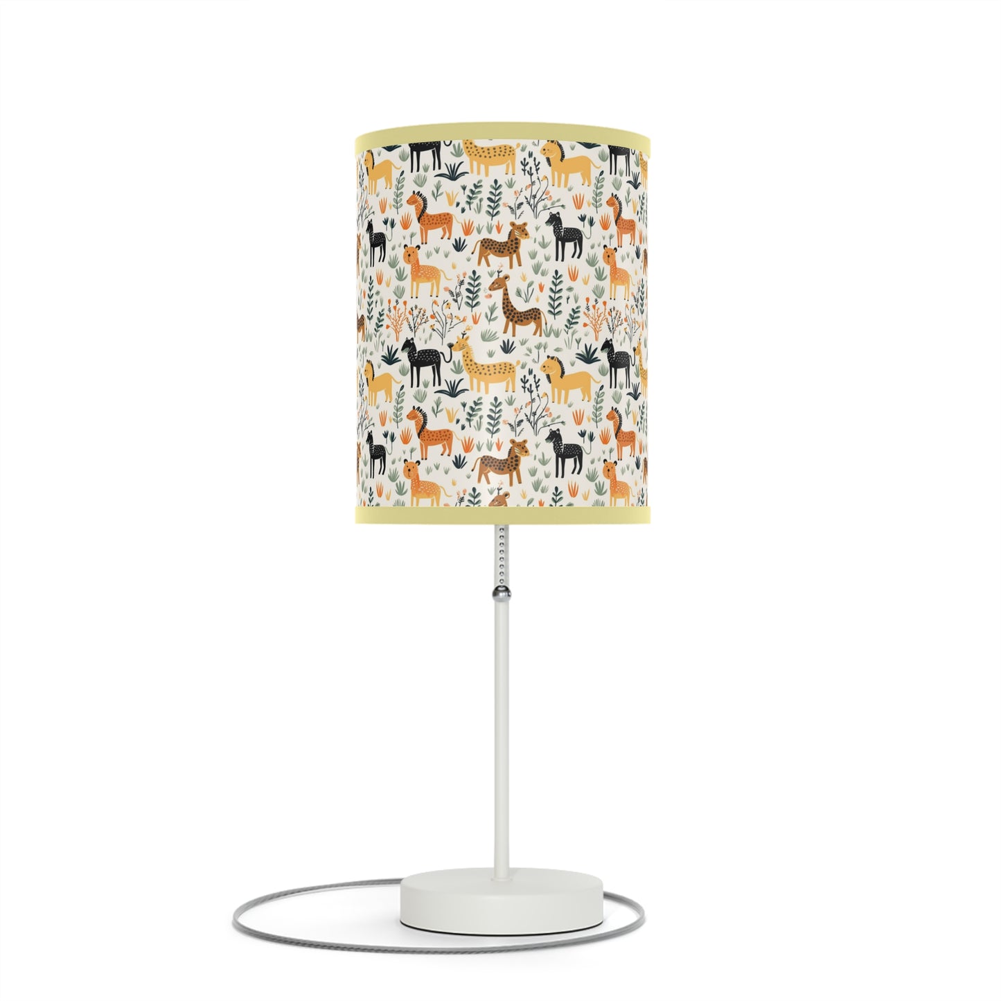 Safari Animal Themed Table Lamp, Children's Jungle Theme Room Decor