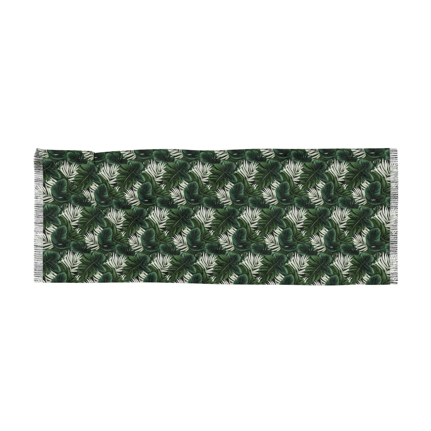 Green Jungle Exotic Tropical Print Light Weight Scarf, Exotic Tropical Print Head Wrap