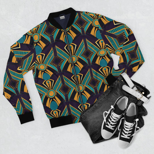 Savile Safari African Print Men's Bomber Jacket