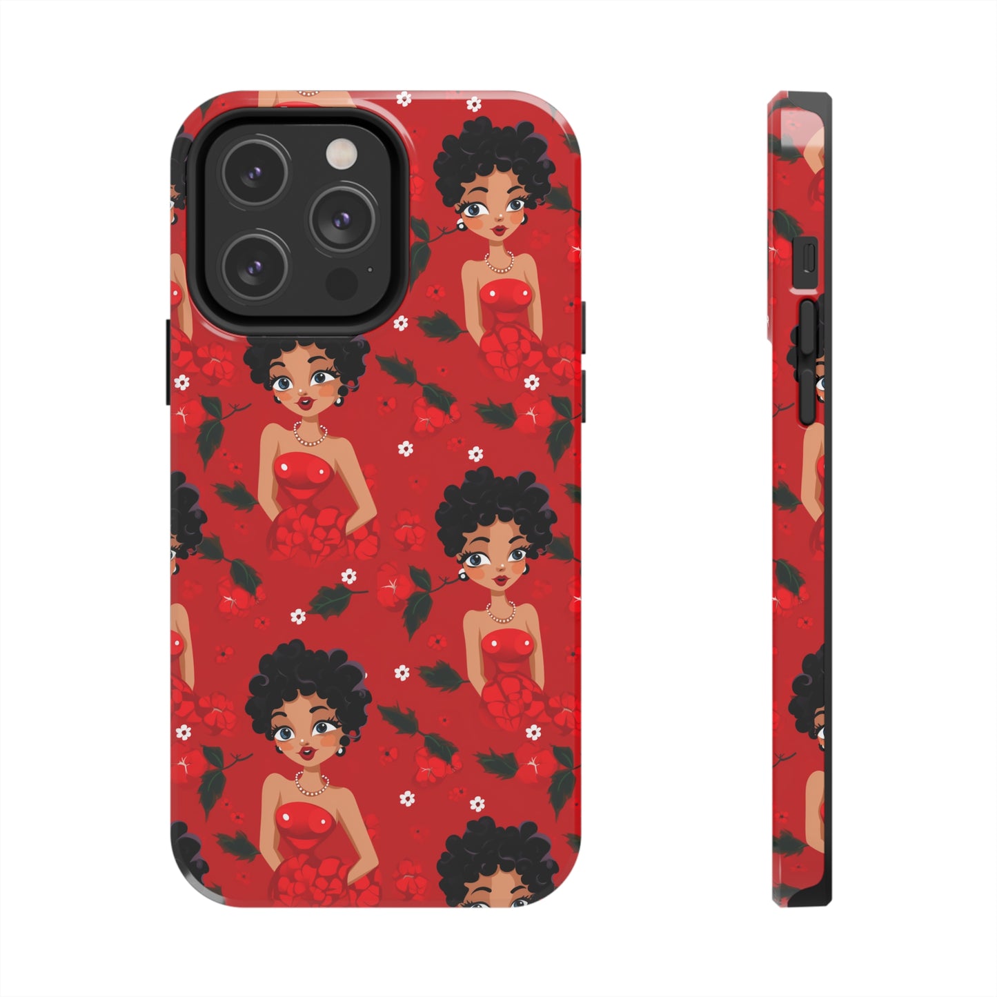 Black Betty Tough iPhone Case, African American Betty Boop iPhone Case