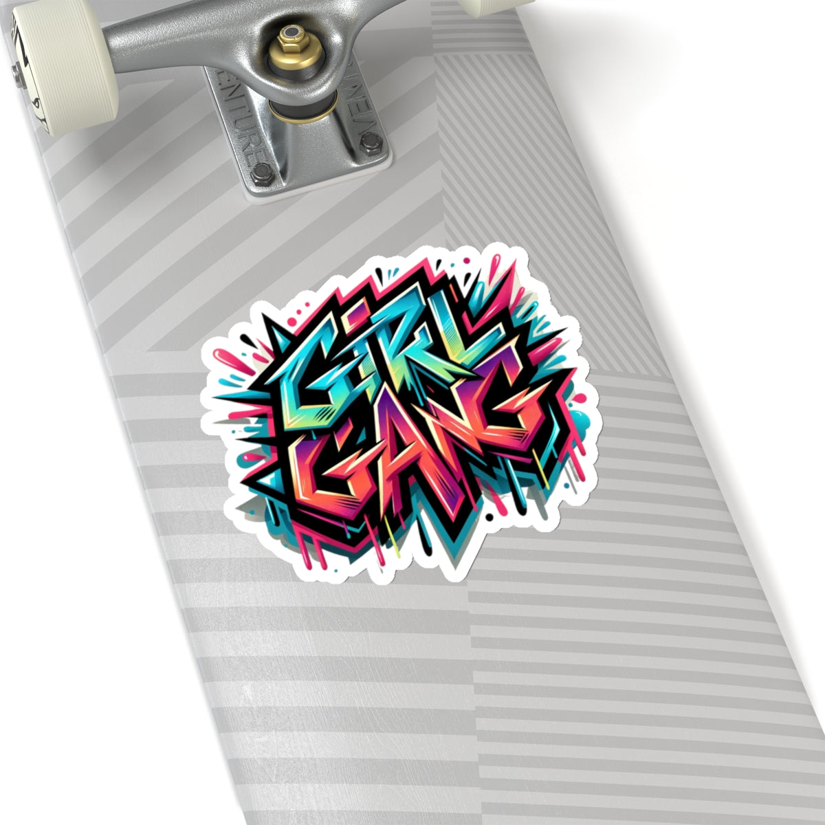 Girl Gang Graffiti Style Sticker, Graffiti Female Empowerment Sticker