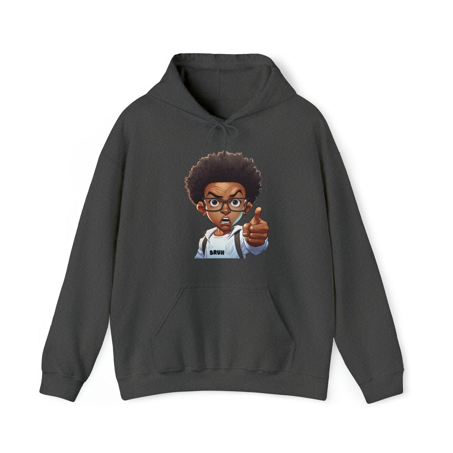 Bruh Adult Hoodie, Black Boy Joy Sweater Hoodie