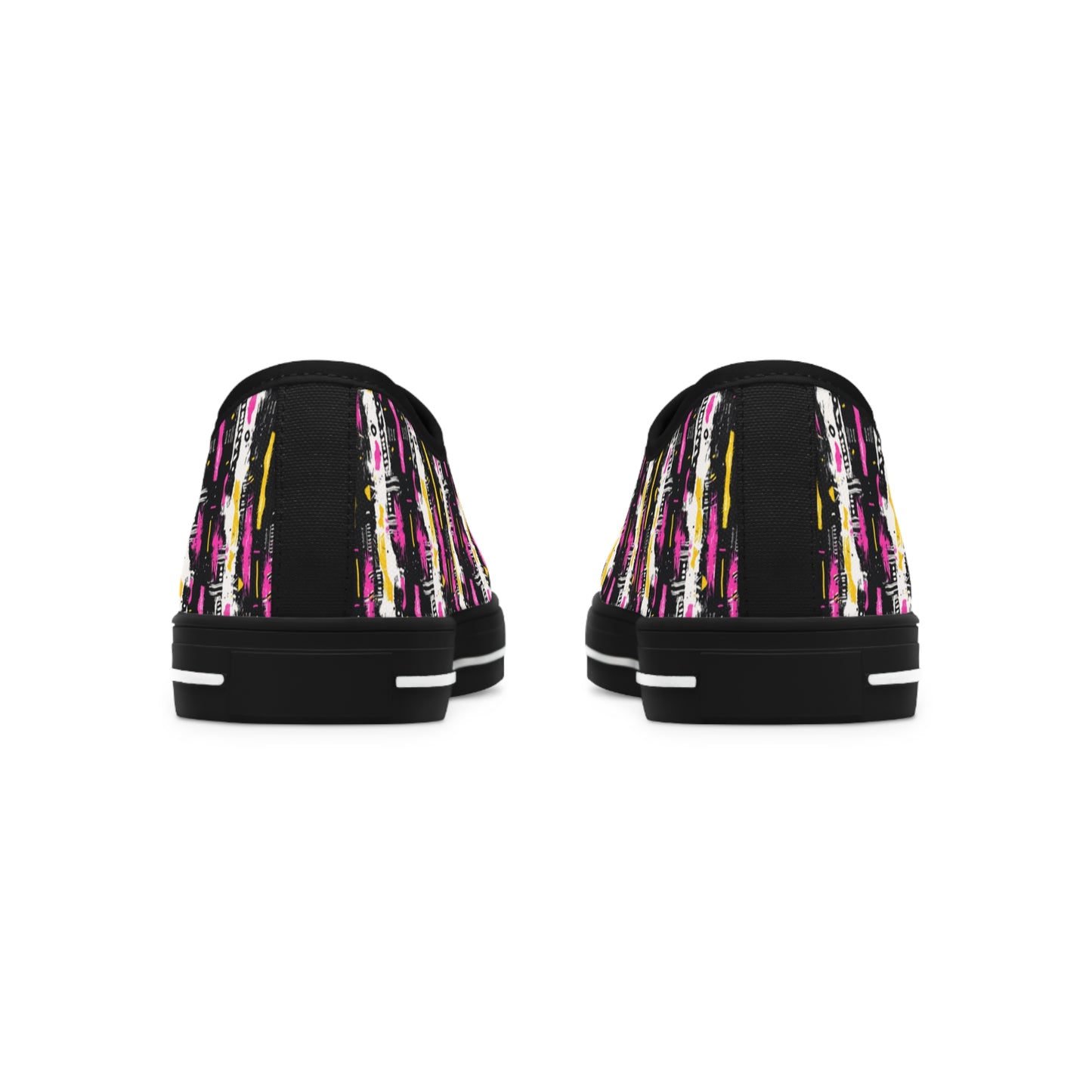 Women's Abstract Print Sneakers, Artistic Footwear