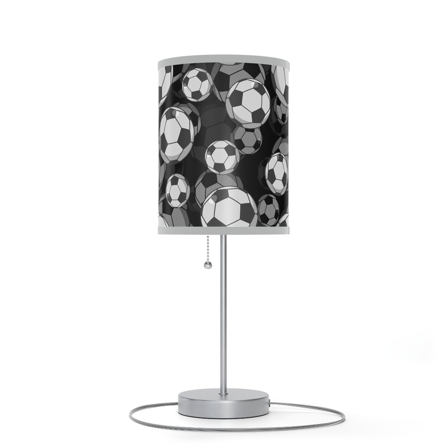 Soccer Fan Table Lamp, Soccer Player Merch, 3D Soccer Lamp Shade, Sports Player Gift - Free Shipping