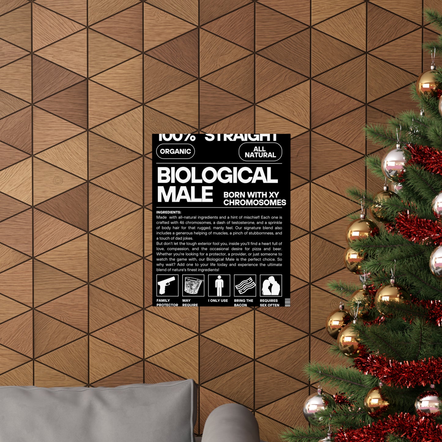 Nature's Finest Blend: The Biological Male Poster