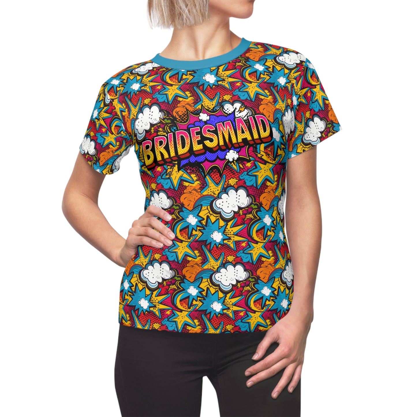 Comic Book Bridesmaid T-Shirt, Wedding Party Superhero Wedding Tee - Matching Bride/Groom Shirts Available