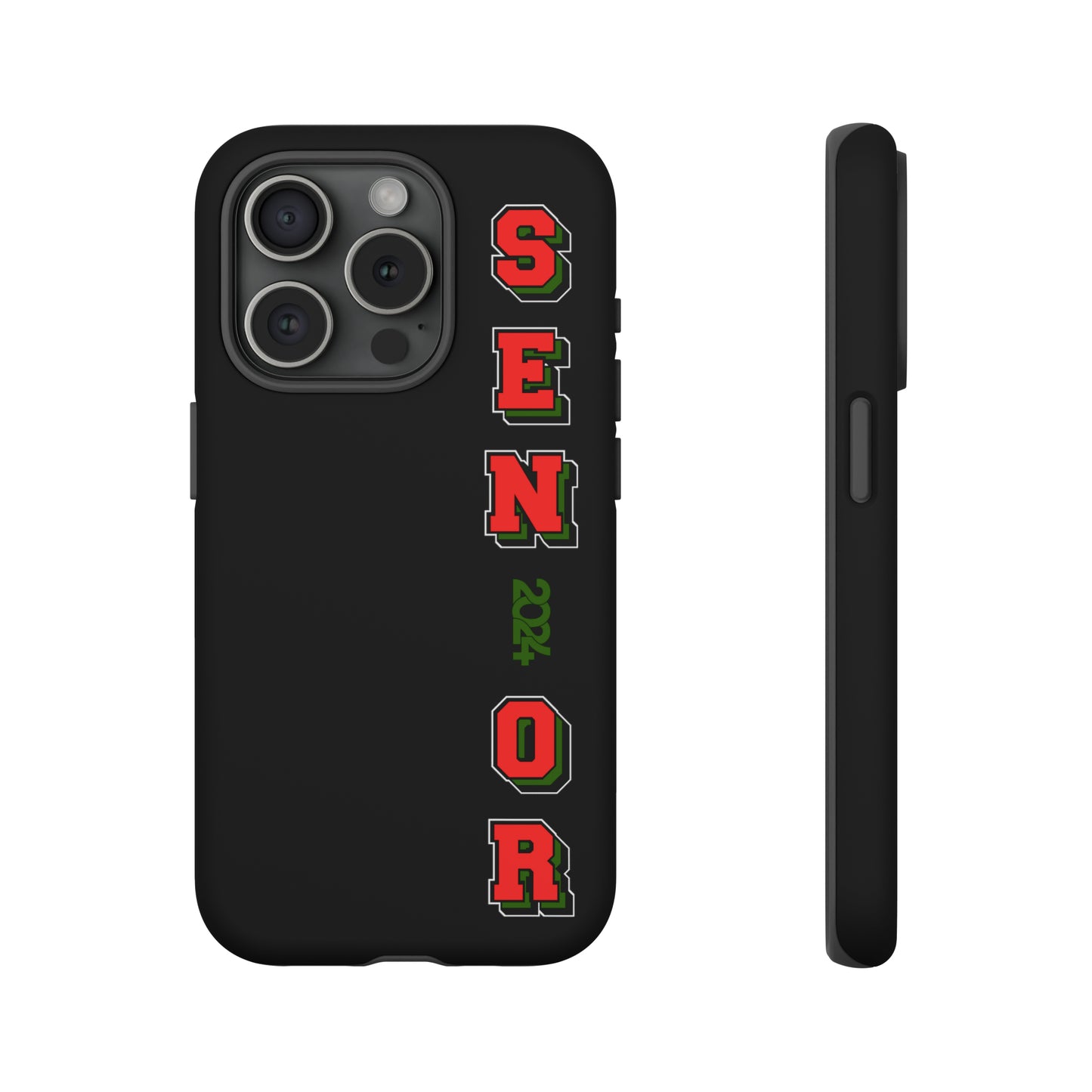 Red Black and Green Pan African Senior Class of 2024 Iconic Double-Layer Phone Case